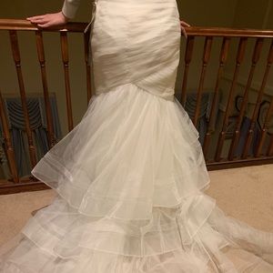 Layered tulle skirt, Ivory, size 12,